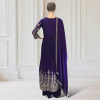 Anarkali Gown + Palazzo + Scarf
