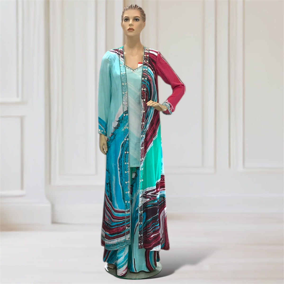 Kurta + Palazzo + Jacket