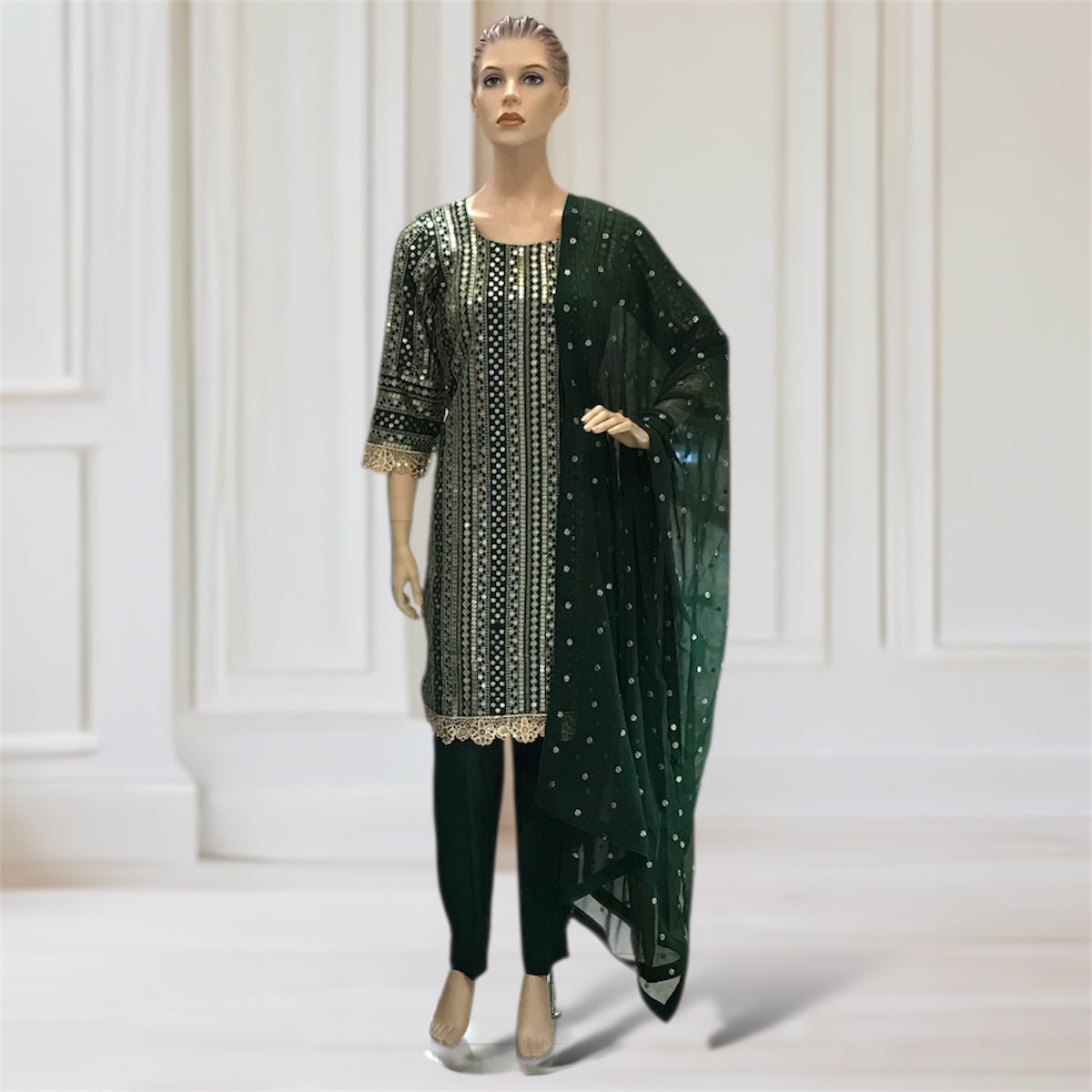 Kurta + Trouser + Scarf