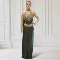 Corset + Drape skirt + Scarf