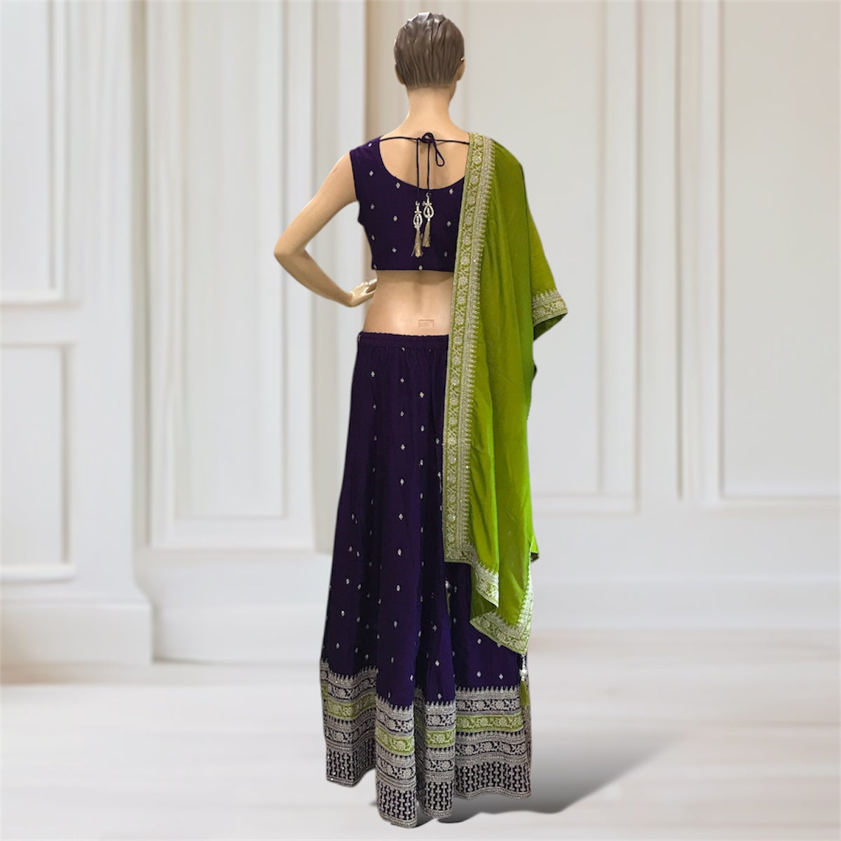 Lehenga + Choli + Scarf