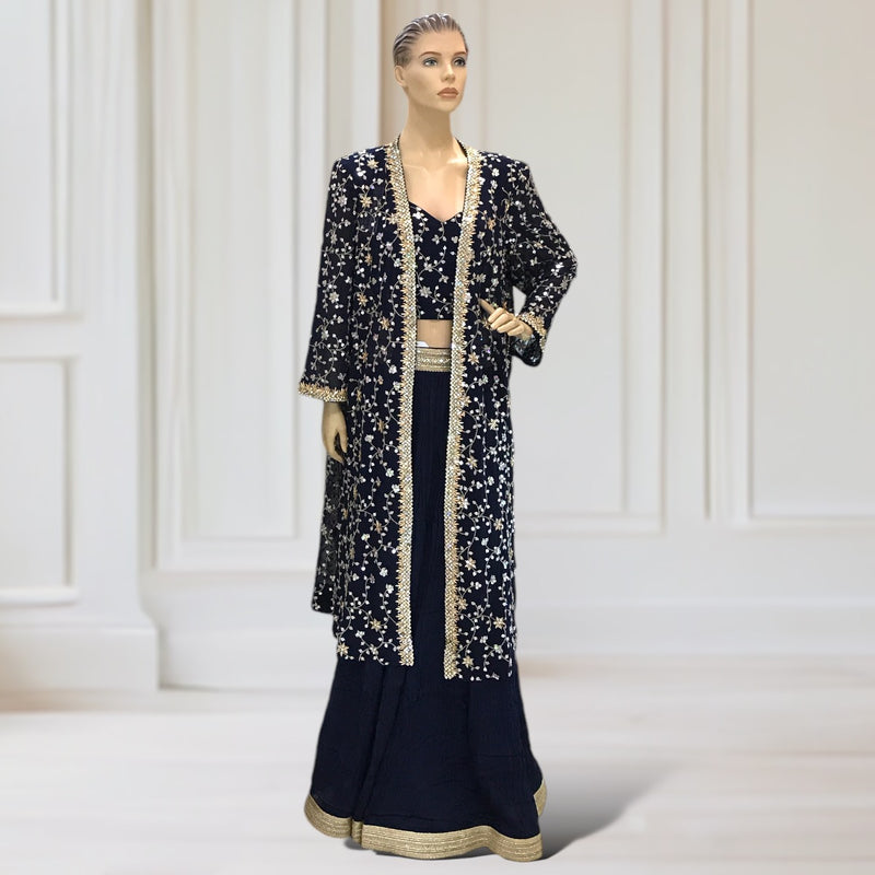 Lehenga + Choli + Jacket