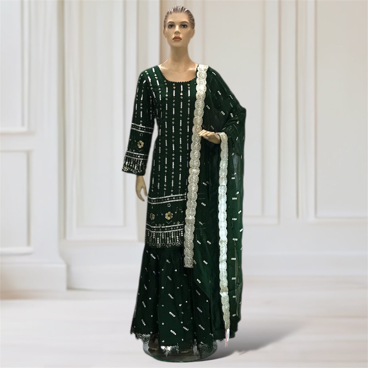 Kurta + Garara + Scarf