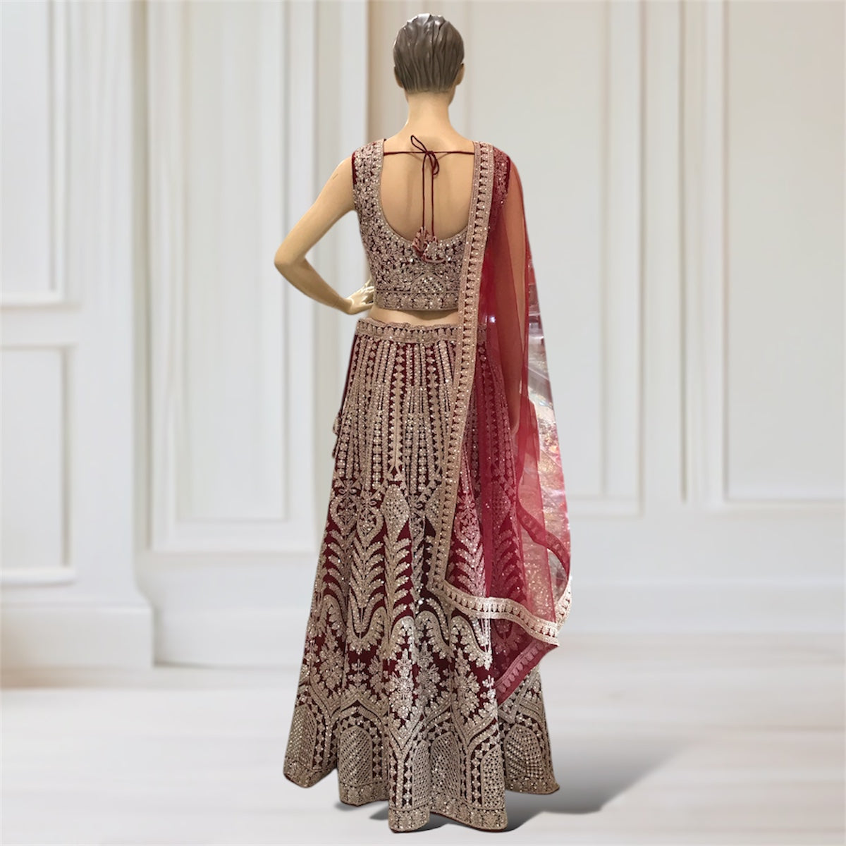 Lehenga + Choli  + Scarf