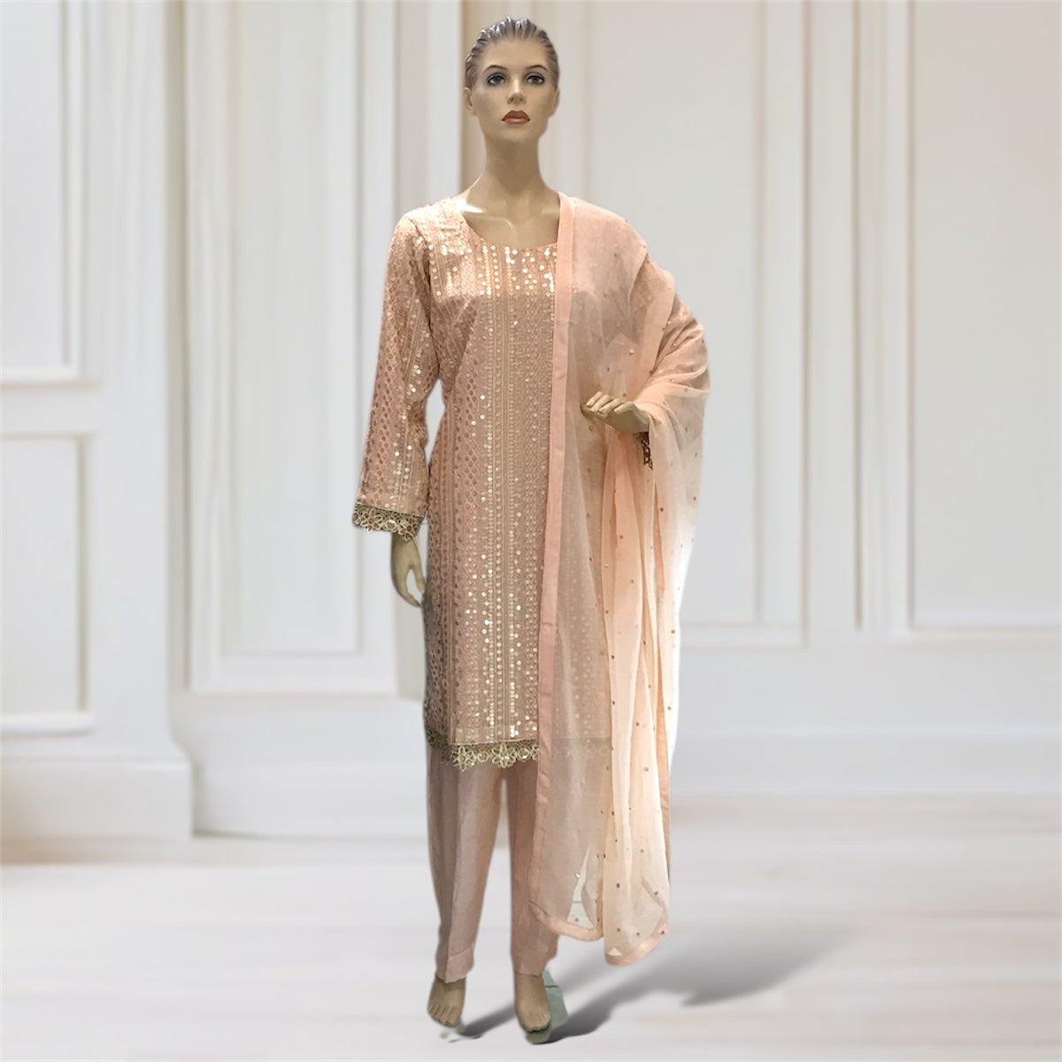 Kurta + Trouser + Scarf