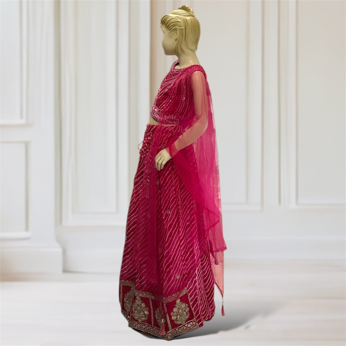 Lehenga + Choli + Scarf