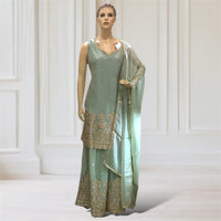 Kurta + Palazzo + Scarf