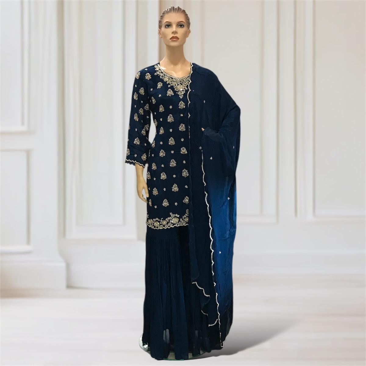 Kurta + Garara + Scarf