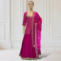 Kurta + Lehenga + Scarf