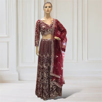 Lehenga + Choli + Scarf