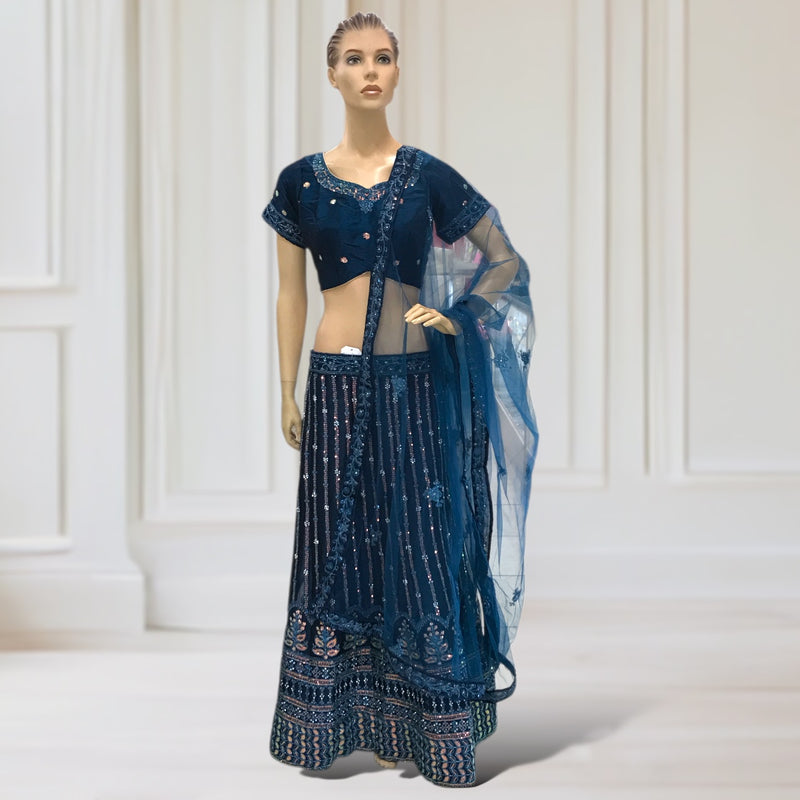 Lehenga + Choli + scarf