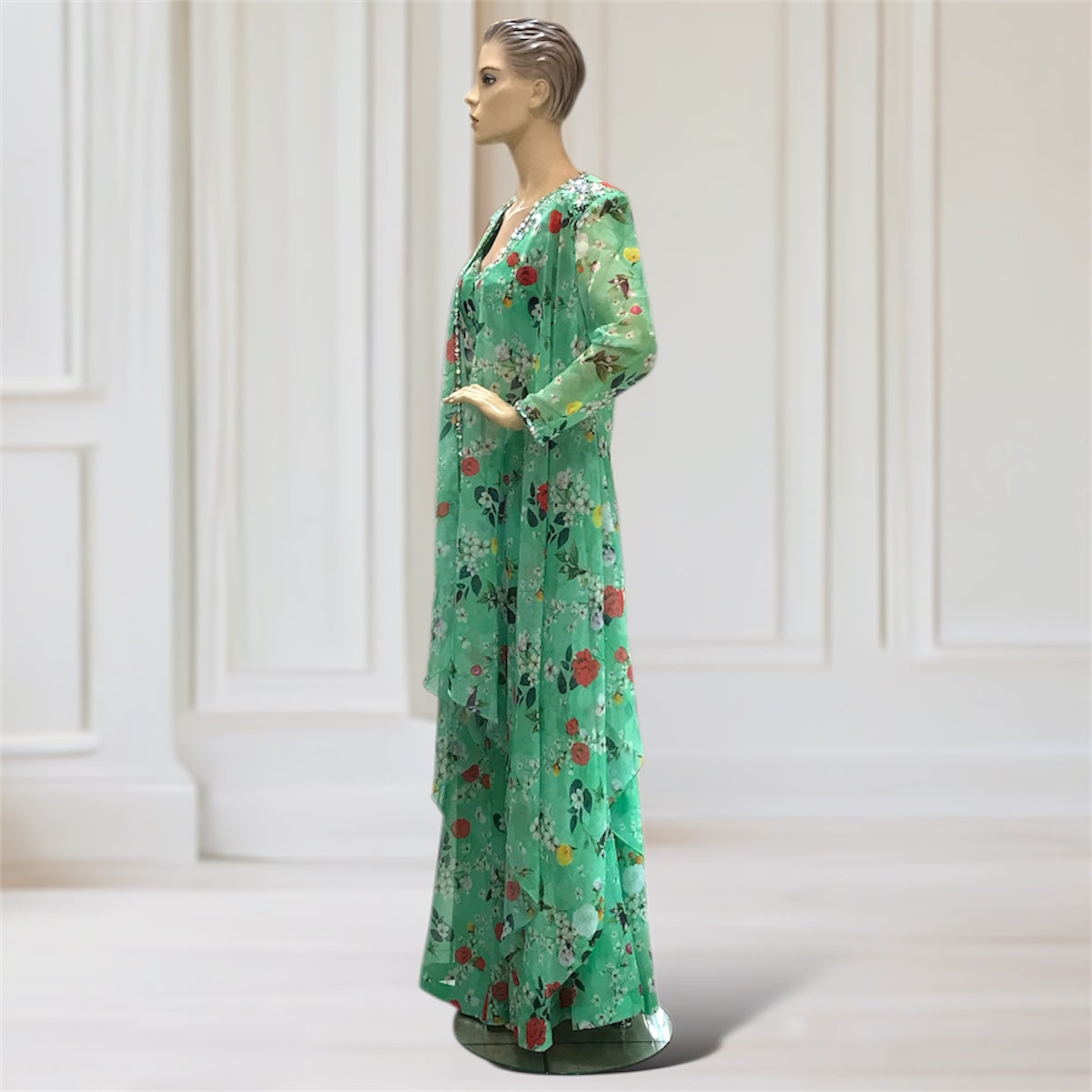 Jacket + Choli + Palazzo