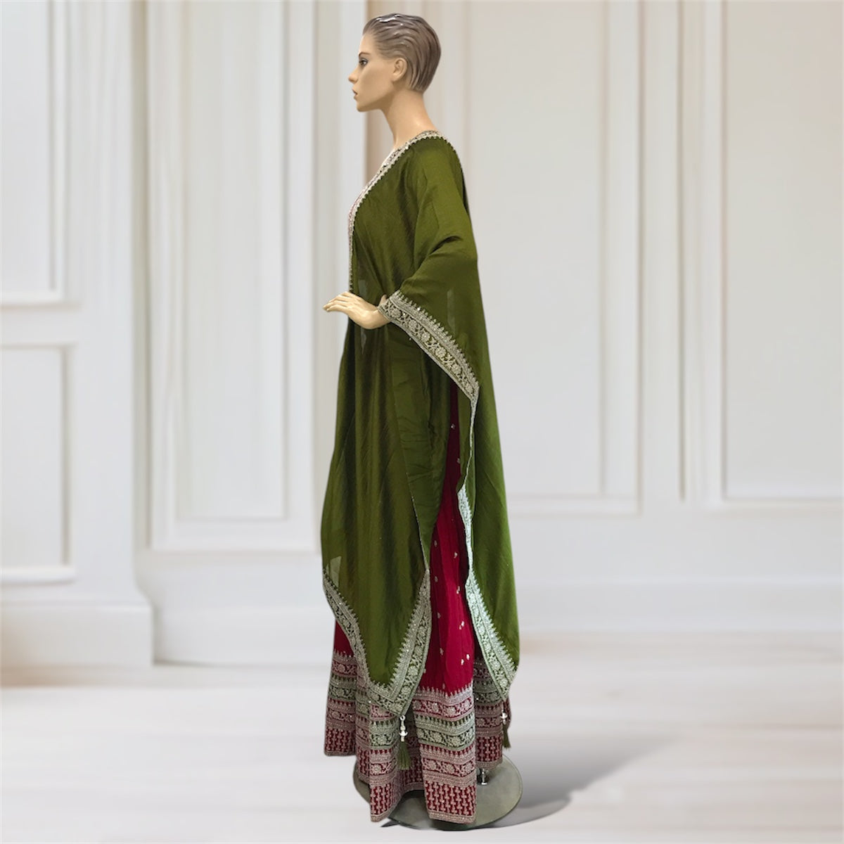 Lehenga + Choli + Scarf