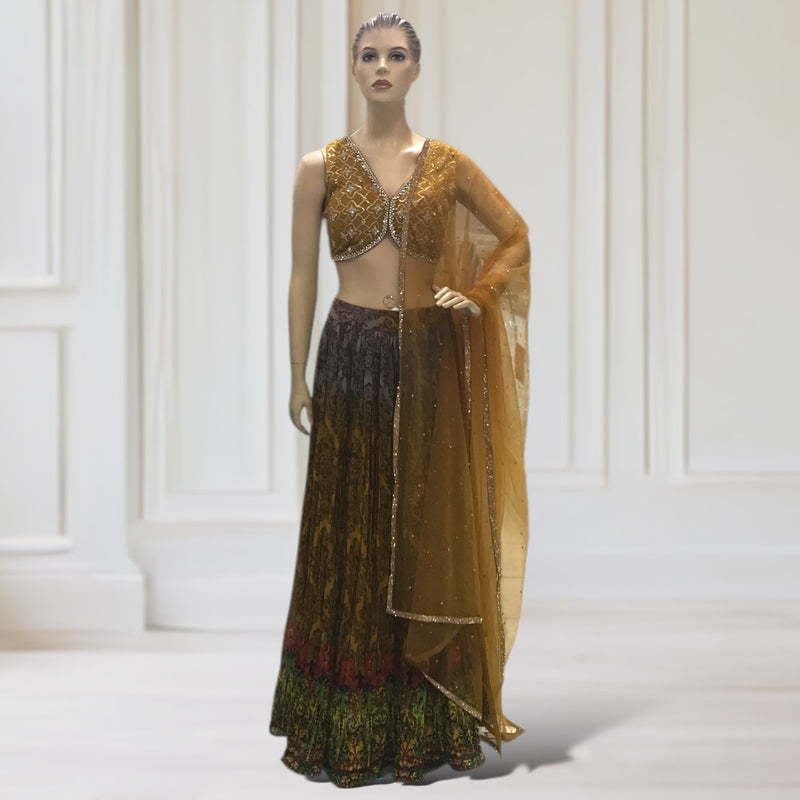 Lehenga + Choli + Scarf