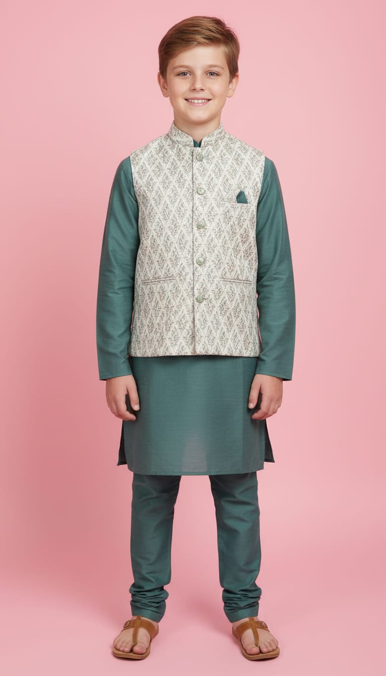 Kurta + Trouser + Vest