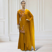 Kurta + Palazzo + Scarf