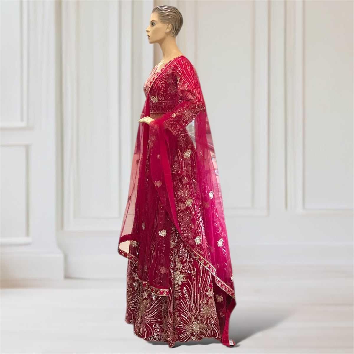 Lehenga + Choli + Scarf