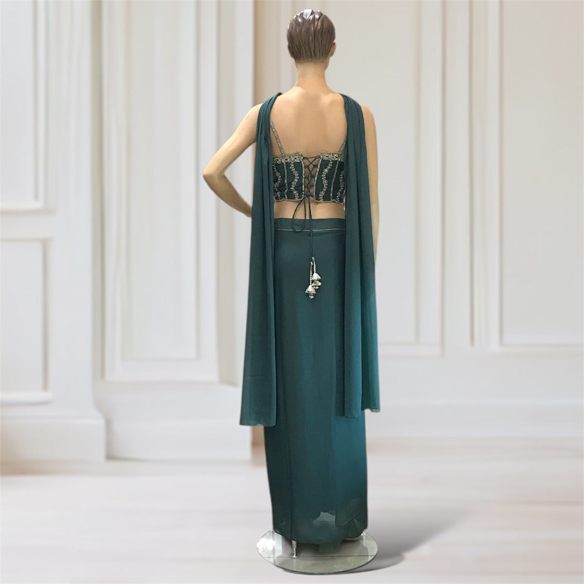 Corset + Drape skirt + Scarf