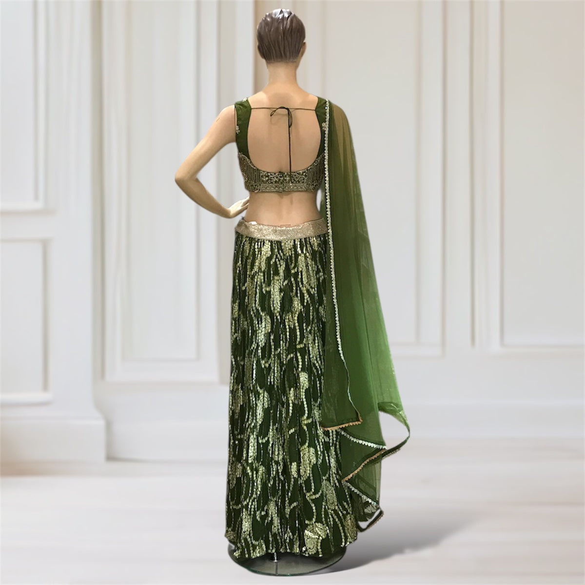 Lehenga + Choli + Scarf