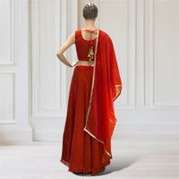 Lehenga + Choli + Scarf
