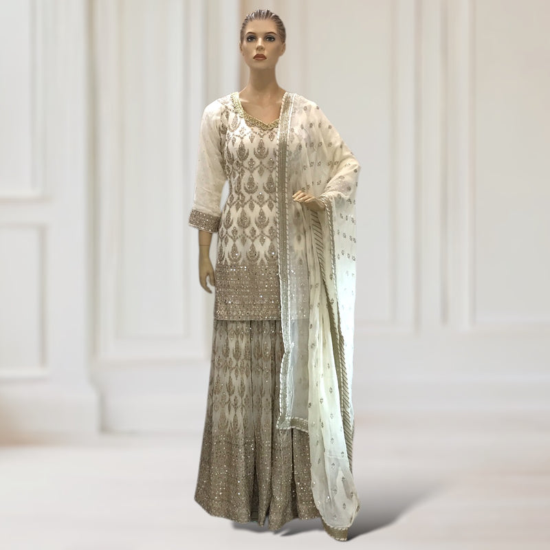 Kurta + Lehenga + Scarf