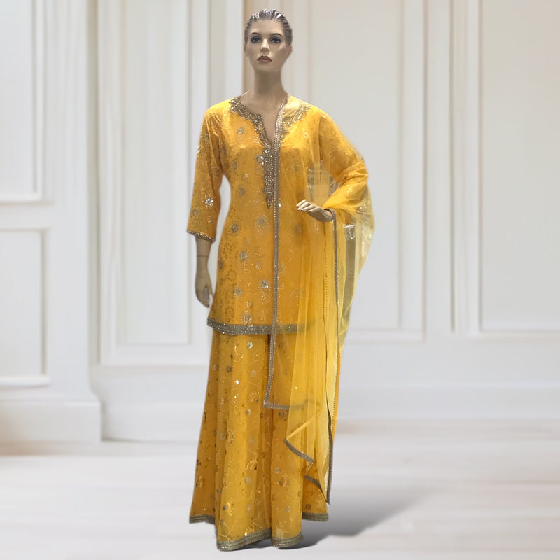 Kurta + Sharara + Scarf