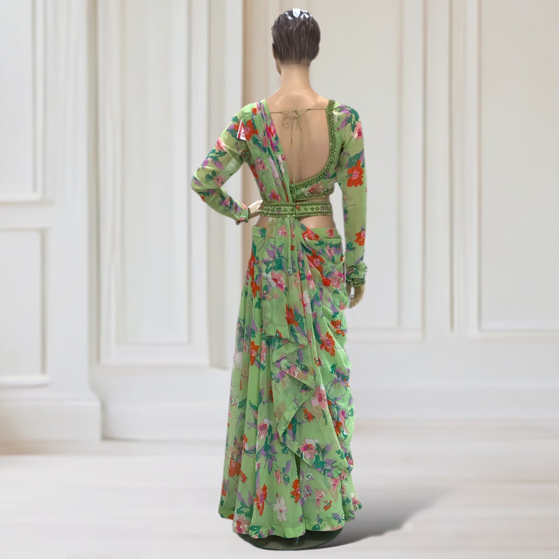 Jacket + Choli + Palazzo