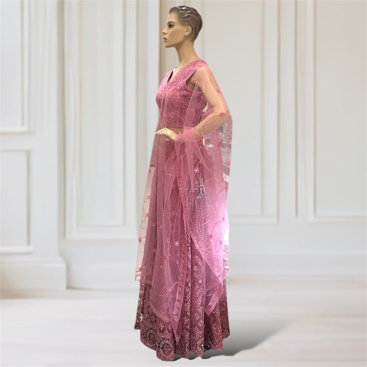 Lehenga + Choli + Scarf