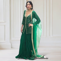 Drape Skirt + Kurta + Scarf