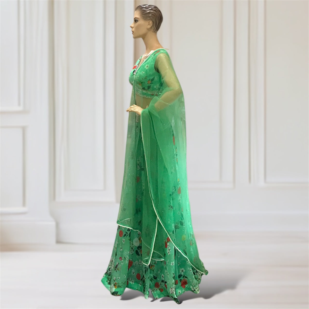 Lehenga + Choli + Scarf