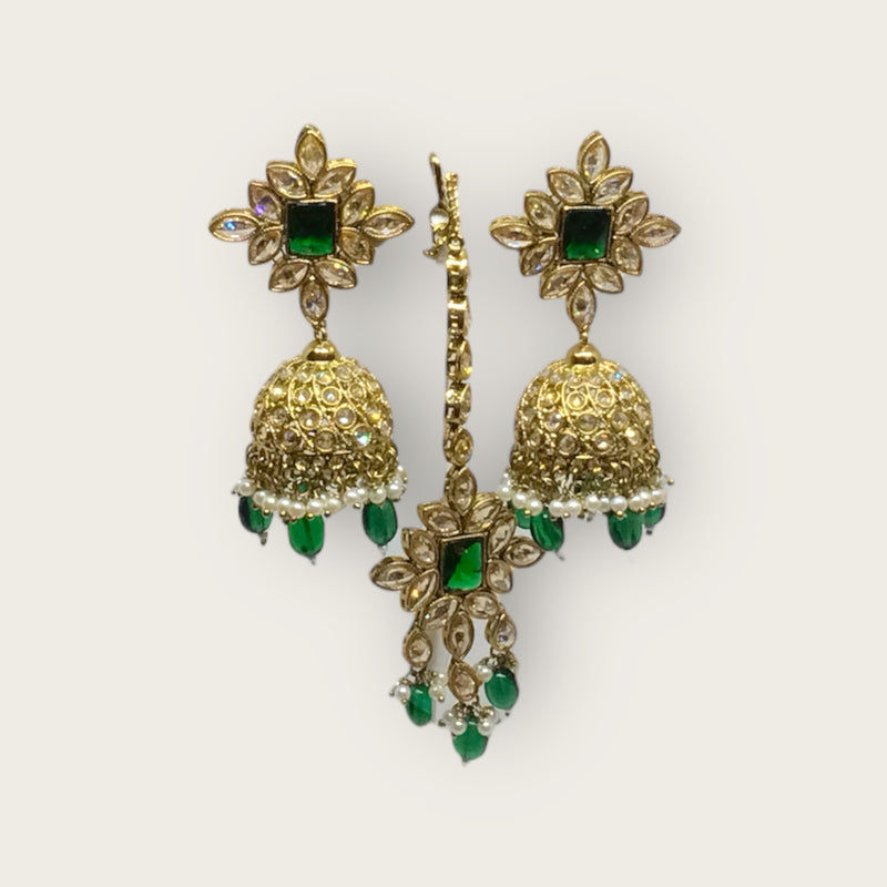 Necklace + Earrings + Tikka