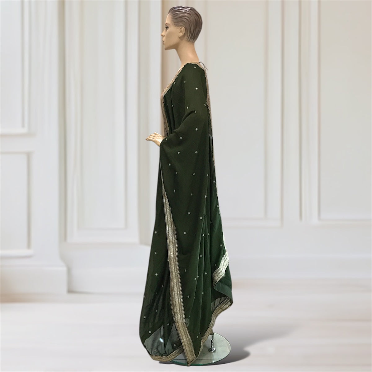 Anarkali + Pant + Scarf