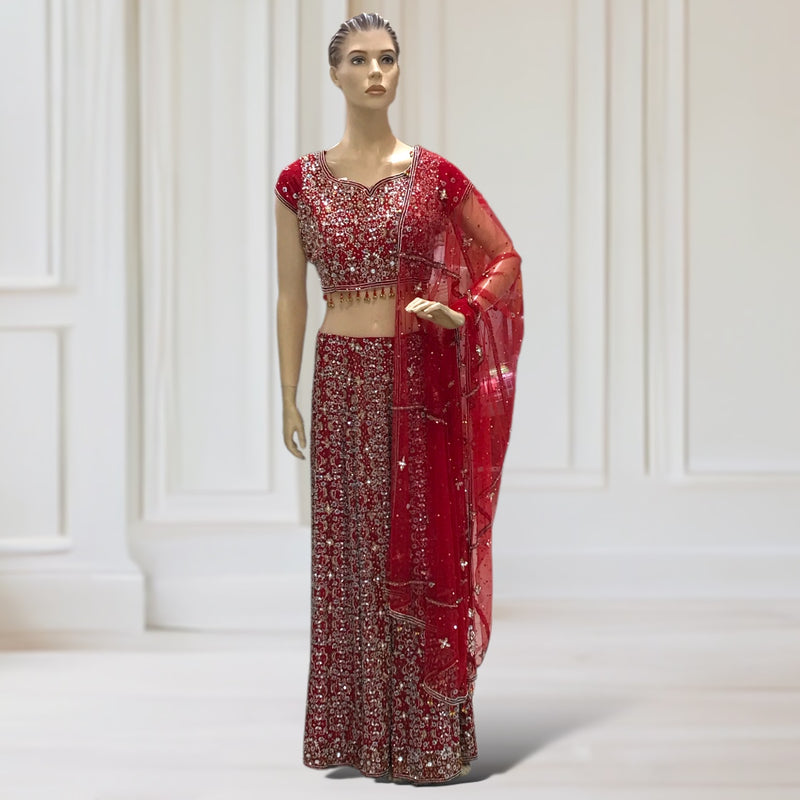 Lehenga + Choli + Scarf