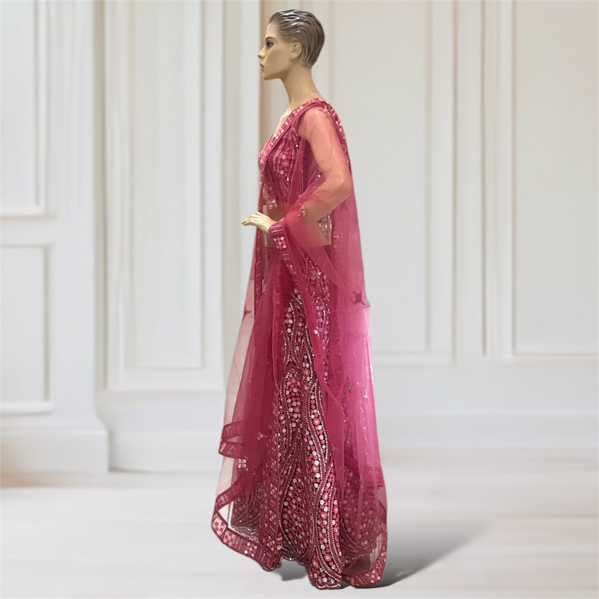 Lehenga + Choli + Scarf