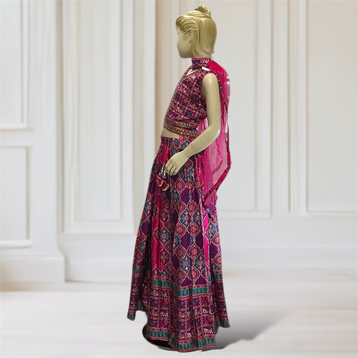 Lehenga + Choli + Scarf