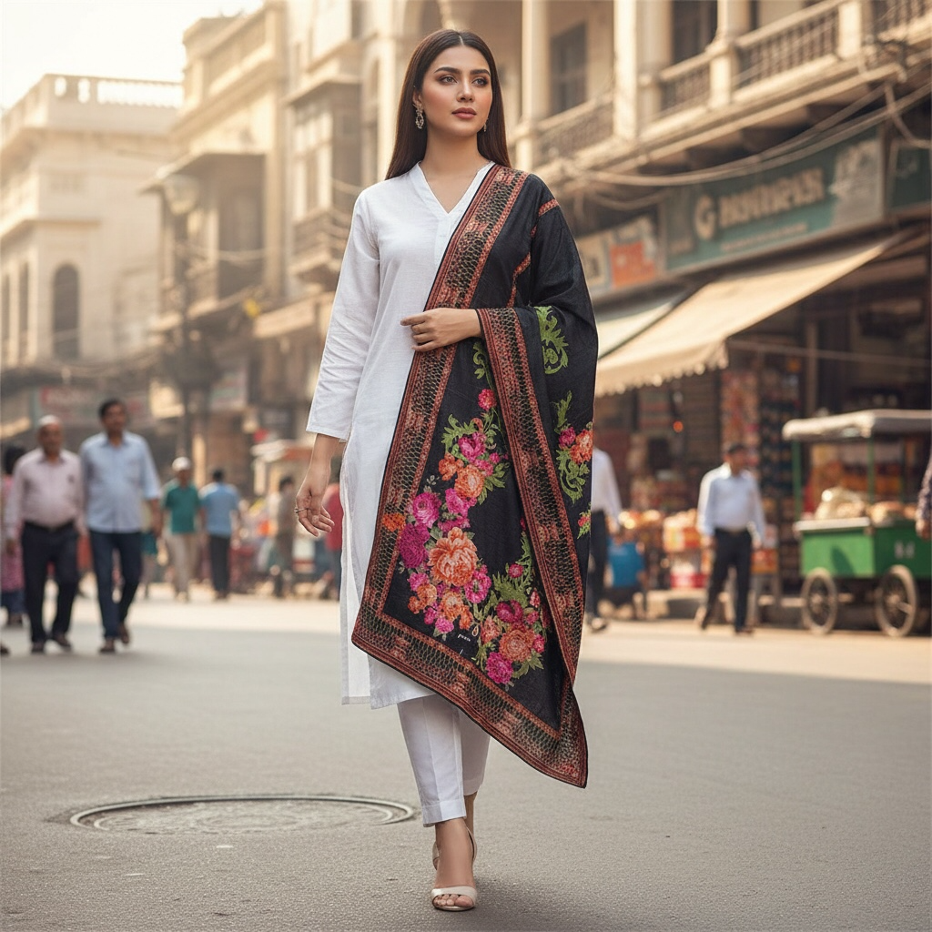 Kurta + Trouser + Scarf