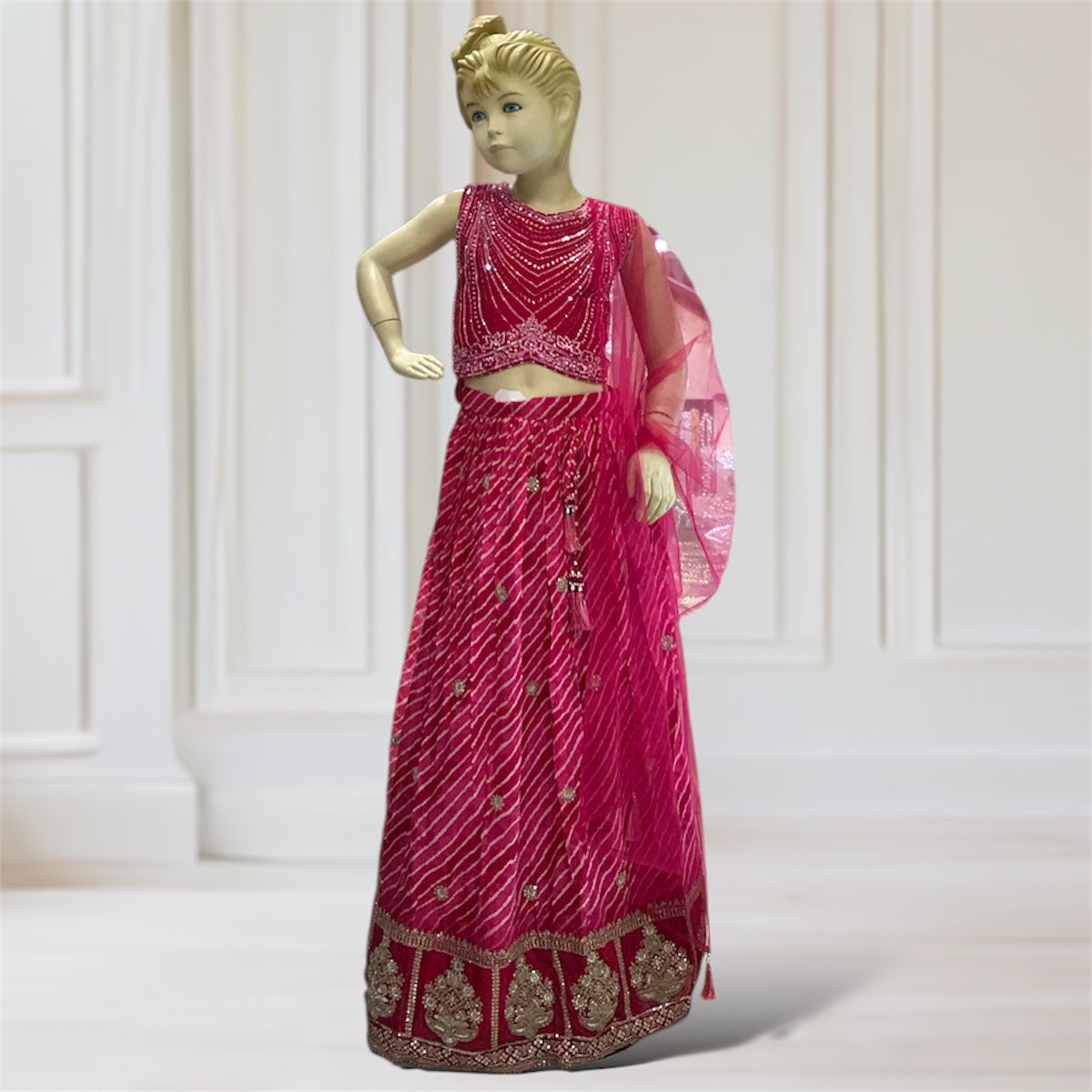 Lehenga + Choli + Scarf