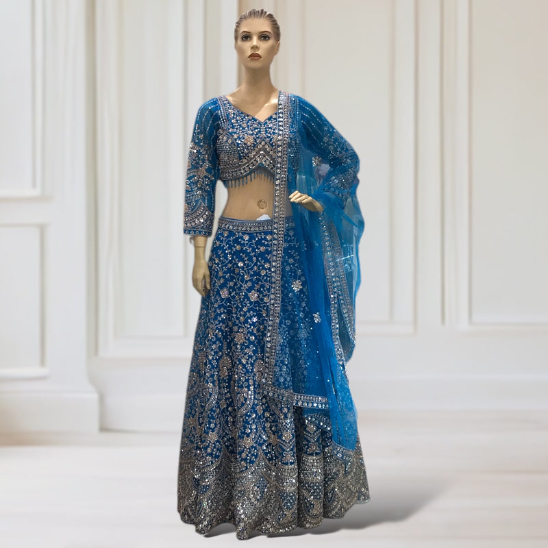 Lehenga + Choli + Scarf