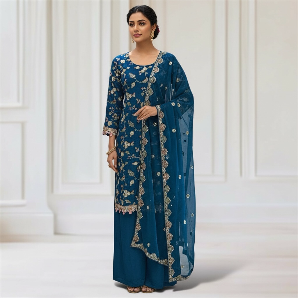 Kurta + Trouser + Scarf