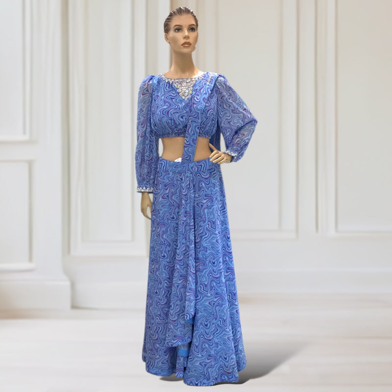 Lehenga + Choli + Attach Scarf