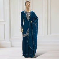 Kurta + Palazzo + Scarf