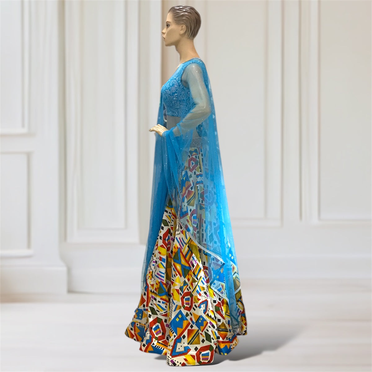Lehenga + Choli + Scarf
