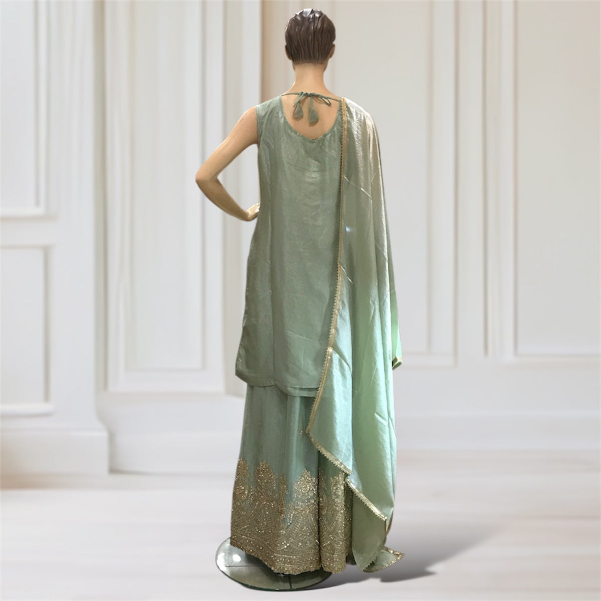 Kurta + Palazzo + Scarf