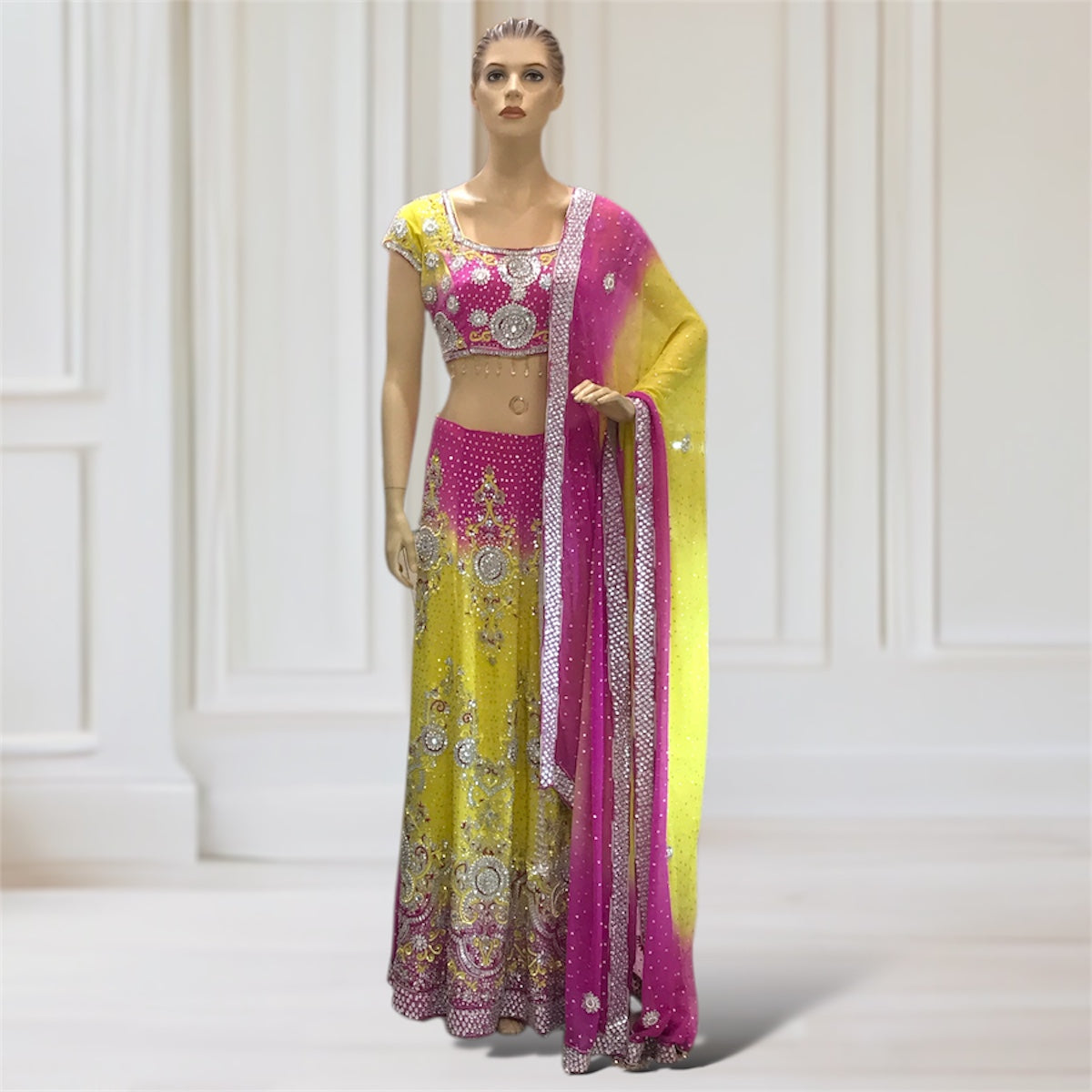 Lehenga + Choli + Scarf