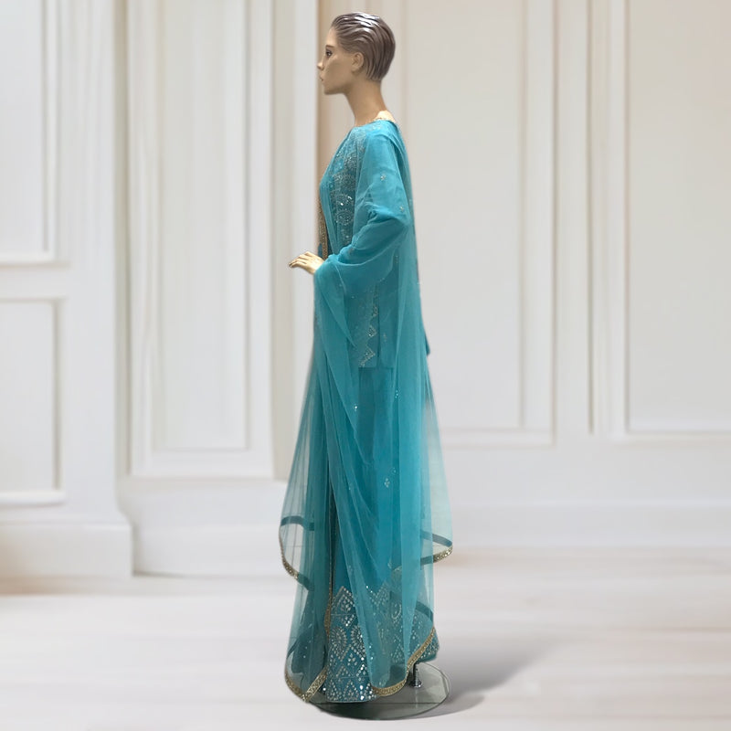 Drape Skirt + Kurta + Scarf
