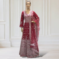 Anarkali Gown + Scarf
