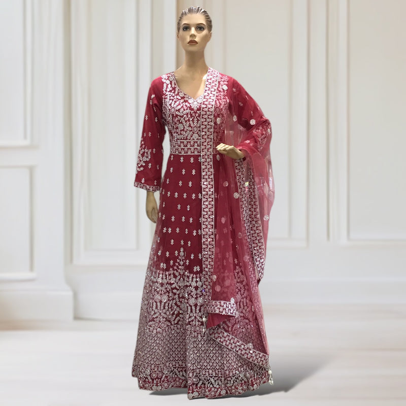 Anarkali Gown + Scarf
