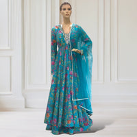 Lehenga + Gown + Scarf