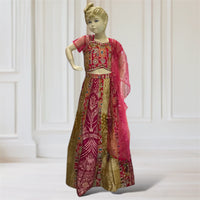 Lehenga + Choli + Scarf
