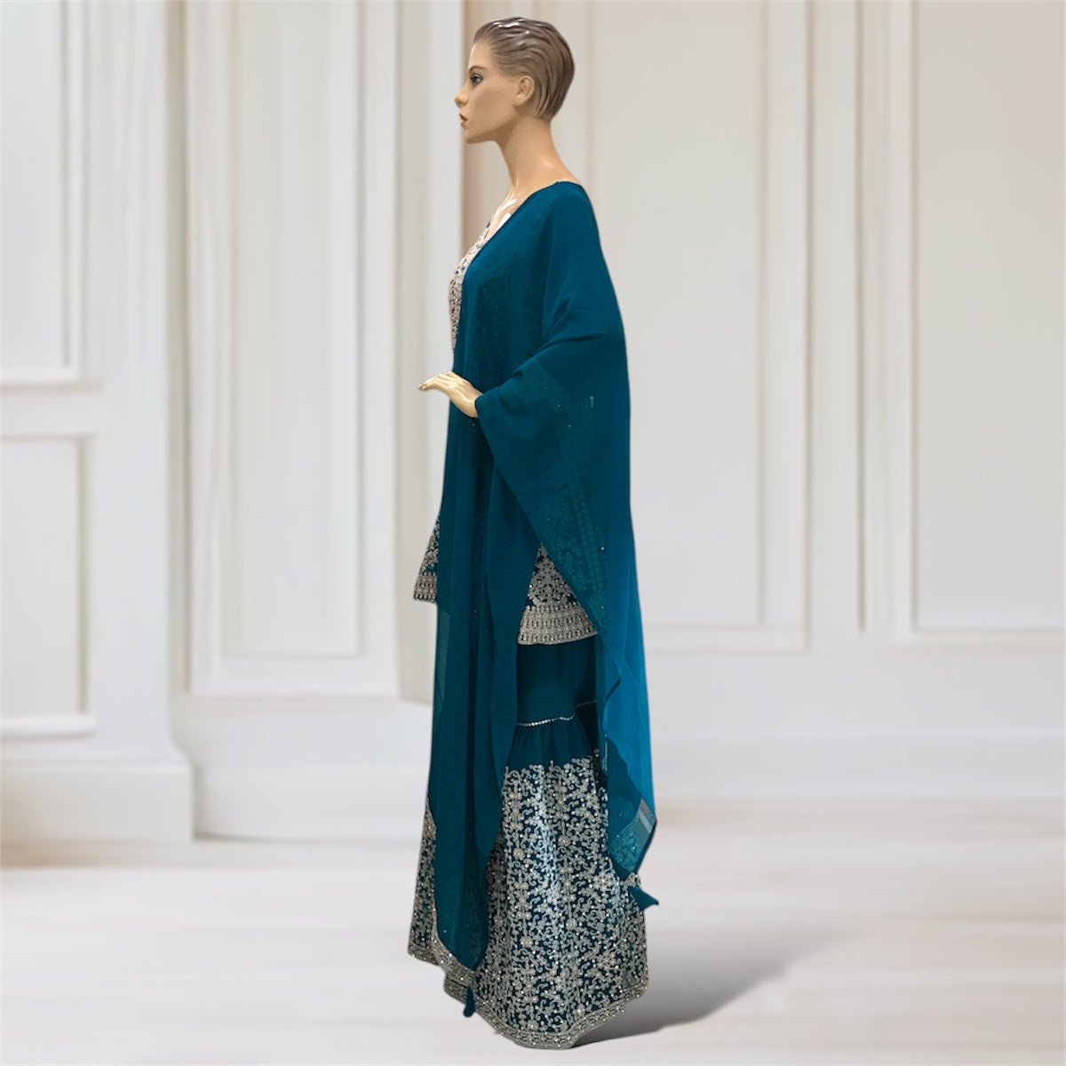 Kurta + Garara + Scarf